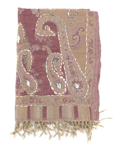 STOLA IN LANA RICAMATA 70X180 "JOY"