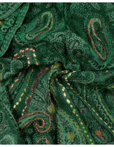 STOLA IN LANA RICAMATA 70X180 "JOY"