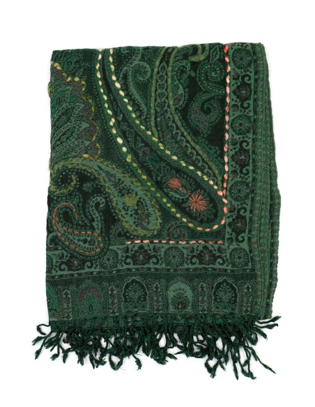 STOLA IN LANA RICAMATA 70X180 "JOY"