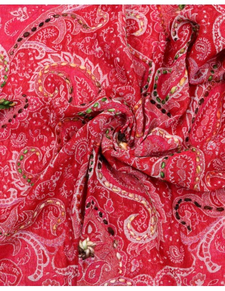 STOLA IN LANA RICAMATA 70X180 "JOY"