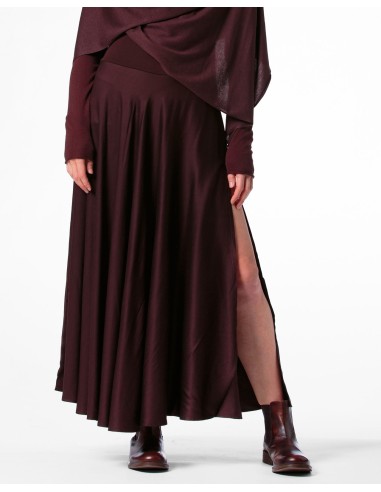 GONNA CON SPACCO IN 100% BAMBU' SATIN "LYRA"