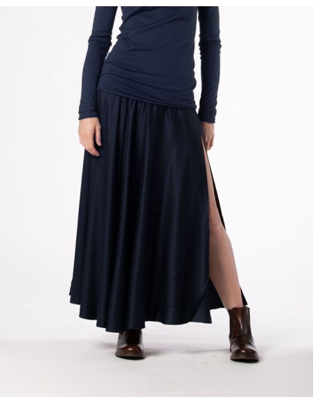 GONNA CON SPACCO IN 100% BAMBU' SATIN "LYRA"