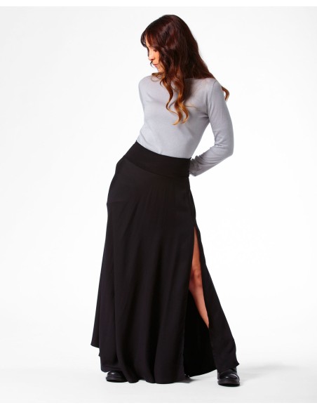 GONNA CON SPACCO IN 100% BAMBU' SATIN "LYRA"