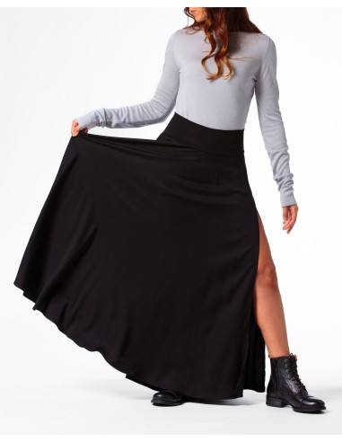 GONNA CON SPACCO IN 100% BAMBU' SATIN "LYRA"