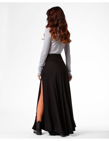 GONNA CON SPACCO IN 100% BAMBU' SATIN "LYRA"