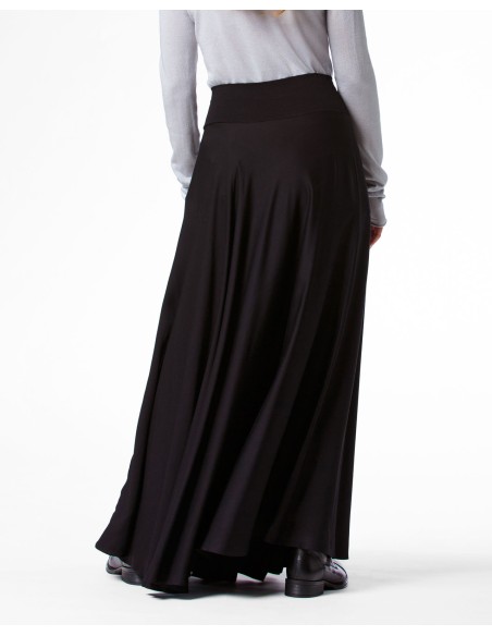 GONNA CON SPACCO IN 100% BAMBU' SATIN "LYRA"