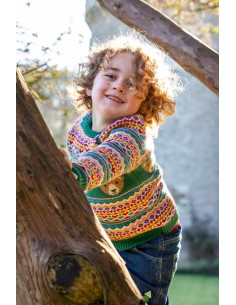 MAGLIONCINO BIMBO IN COTONE BIOLOGICO "FAIRISLE ORSO" -... 2