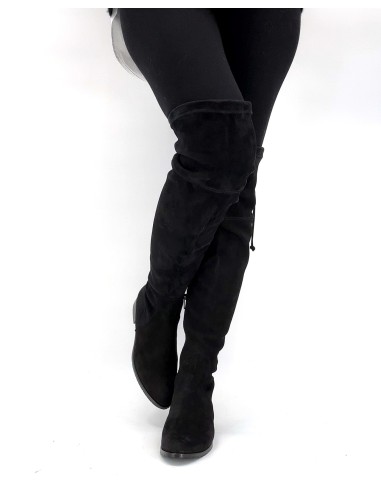 STIVALE ALTO CUISSARDES DONNA IN CAMOSCIO STRETCH