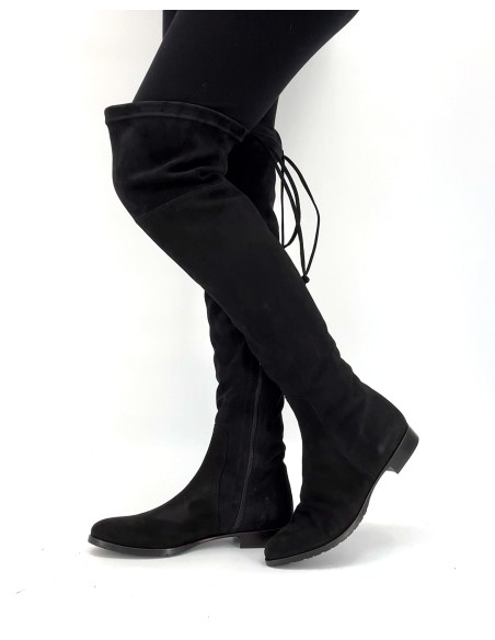 STIVALE ALTO CUISSARDES DONNA IN CAMOSCIO STRETCH