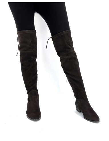 STIVALE ALTO CUISSARDES DONNA IN CAMOSCIO STRETCH