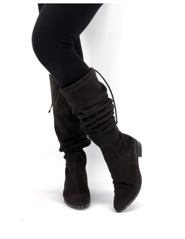 STIVALE ALTO CUISSARDES DONNA IN CAMOSCIO STRETCH