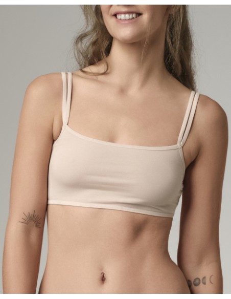 REGGISENO TOP LEGGERO IN COTONE BIOLOGICO