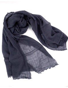 STOLA IN LANA EXTRAFINE 100X200 CM - NAVY