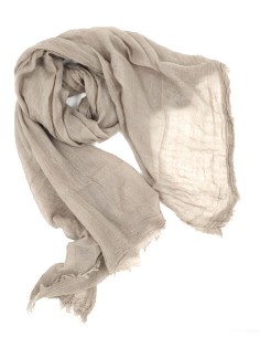 STOLA IN LANA EXTRAFINE 100X200 CM - BEIGE