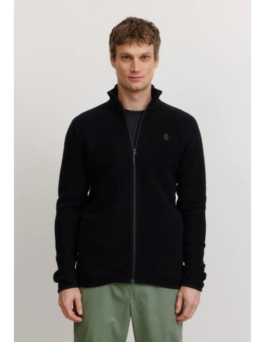 FELPA IN PILE DI COTONE BIOLOGICO CON ZIP "BUXUS"