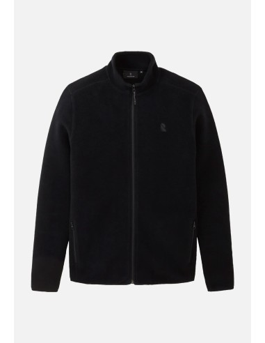 FELPA IN PILE DI COTONE BIOLOGICO CON ZIP "BUXUS"