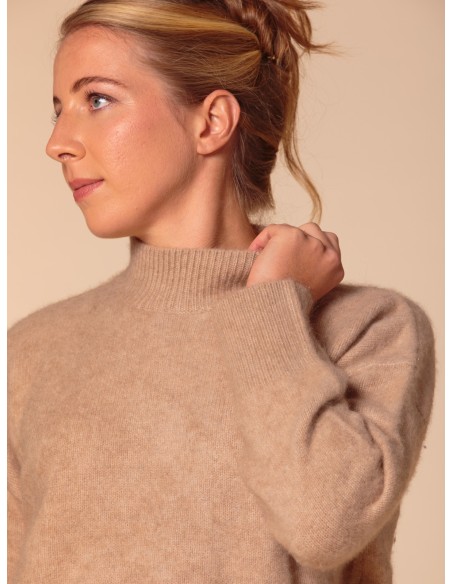 MAGLIONE CHUNKY IN 100% CASHMERE SPAZZOLATO "CAMILLA"