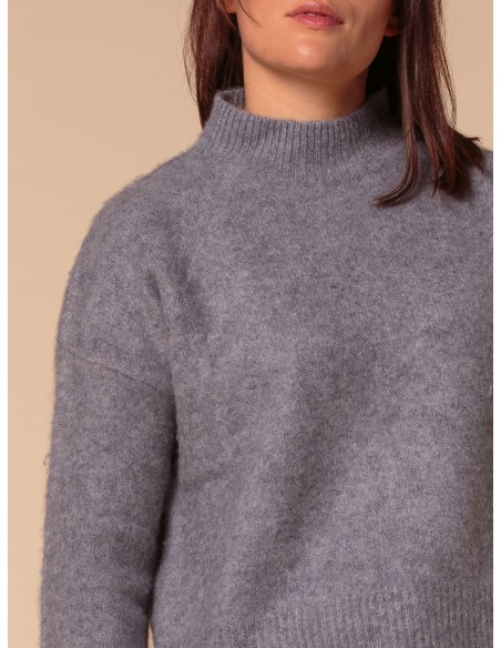 MAGLIONE CHUNKY IN 100% CASHMERE SPAZZOLATO "CAMILLA"