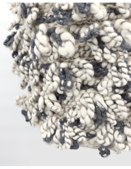 TOP SMANICATO “FANNY” IN 100% BABY ALPACA  LAVORAZIONE BOUCLÉ GIGANTE
