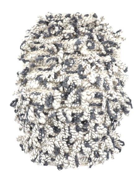 TOP SMANICATO “FANNY” IN 100% BABY ALPACA  LAVORAZIONE BOUCLÉ GIGANTE
