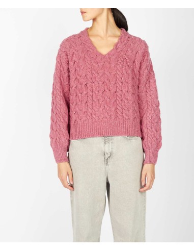 MAGLIONE IN LANA IRLANDESE E CASHMERE A V...