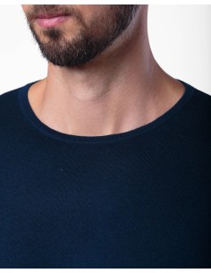 CASHMIRETTA UOMO GIROCOLLO IN SETA E CASHMERE "THOMAS" 2