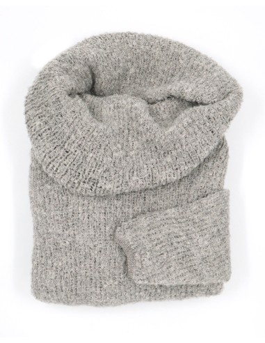 MAGLIONE COLLO MORBIDO IN  BABY ALPACA, SETA E...