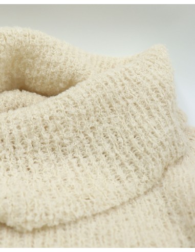 MAGLIONE COLLO MORBIDO IN  BABY ALPACA, SETA E...