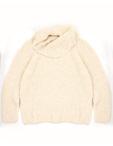 MAGLIONE COLLO MORBIDO IN  BABY ALPACA, SETA E...