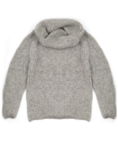 MAGLIONE COLLO MORBIDO IN  BABY ALPACA, SETA E...