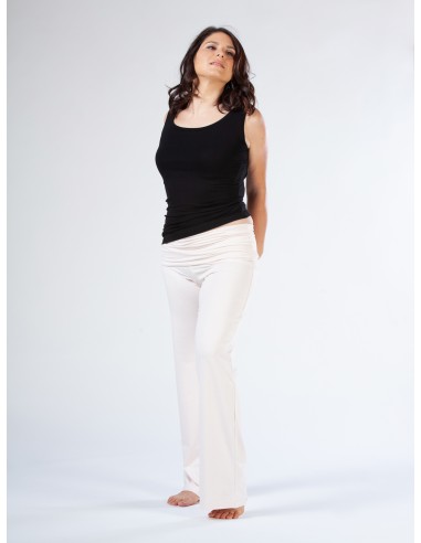 PANTALONE AMPIO IN BAMBU' CON FASCIA IN VITA