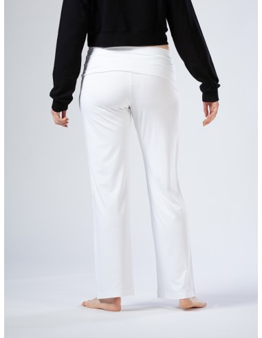 PANTALONE AMPIO IN BAMBU' CON FASCIA IN VITA