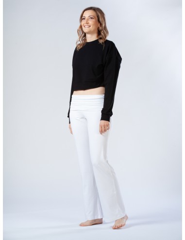 PANTALONE AMPIO IN BAMBU' CON FASCIA IN VITA