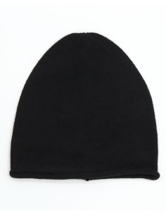 BERRETTO CASHMIRETTO IN SETA E CASHMERE - NERO
