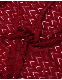 STOLA TRIANGOLARE IN LANA MERINO "SUSI" - BORDEAUX 2