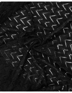 STOLA TRIANGOLARE IN LANA MERINO "SUSI" - NERO 2