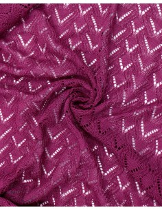 STOLA TRIANGOLARE IN LANA MERINO "SUSI" - PRUGNA 2