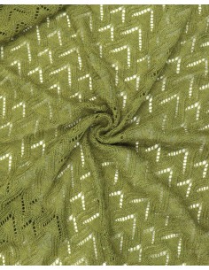 STOLA TRIANGOLARE IN LANA MERINO "SUSI" - VERDE