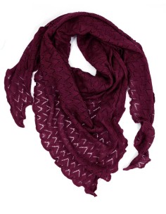 STOLA TRIANGOLARE IN LANA MERINO "SUSI" - VINACCIA