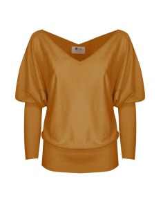 MAGLIA SCOLLO "V" CASHMIRETTA IN SETA E CASHMERE "ELISA"...