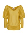 MAGLIA SCOLLO "V" CASHMIRETTA IN SETA E CASHMERE "ELISA"