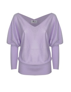 MAGLIA SCOLLO "V" CASHMIRETTA IN SETA E CASHMERE "ELISA"...