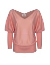 MAGLIA SCOLLO "V" CASHMIRETTA IN SETA E CASHMERE "ELISA"
