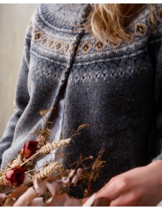  CARDIGAN SCOZZESE 100% LANA VERGINE "KILDA"