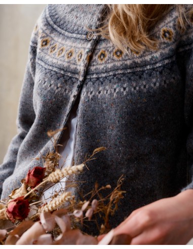  CARDIGAN SCOZZESE 100% LANA VERGINE "KILDA"