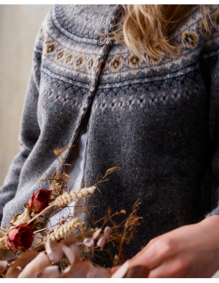  CARDIGAN SCOZZESE 100% LANA VERGINE "KILDA"