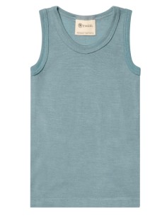 CANOTTA BAMBINI IN LANA-SETA - CIELO