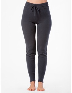 PANTAJOGGING UNISEX IN 100% CASHMERE "REBECCA" - CARBONE 2