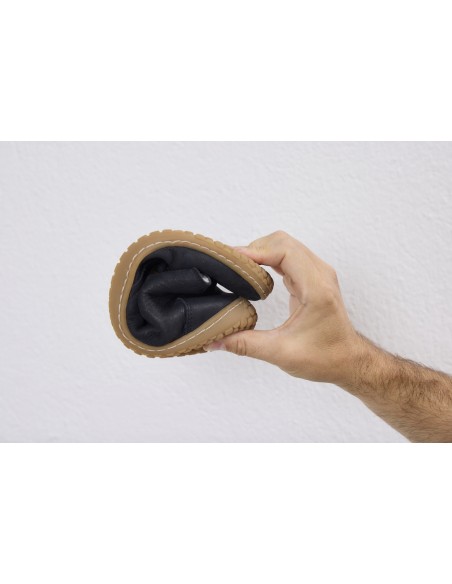 SCARPA STRINGATA BAREFOOT IN PELLE SCAMOSCIATA "PAT"