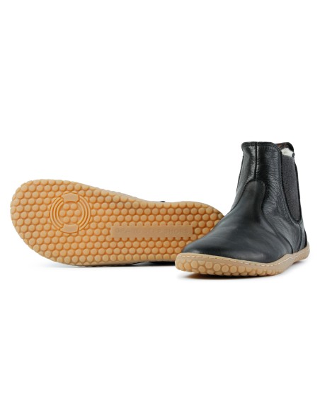 STIVALETTO BAREFOOT IN NAPPA A CONCIA VEGETALE E VELLO D'AGNELLO "KIM"
